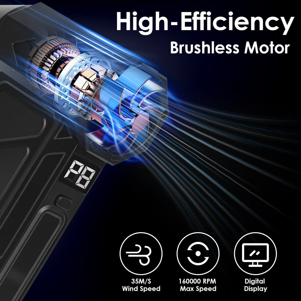 Rechargeable Cordless Air Duster with LED Light